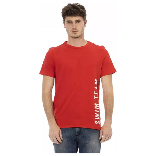 Bikkembergs Red Cotton Men T-Shirt Bikkembergs