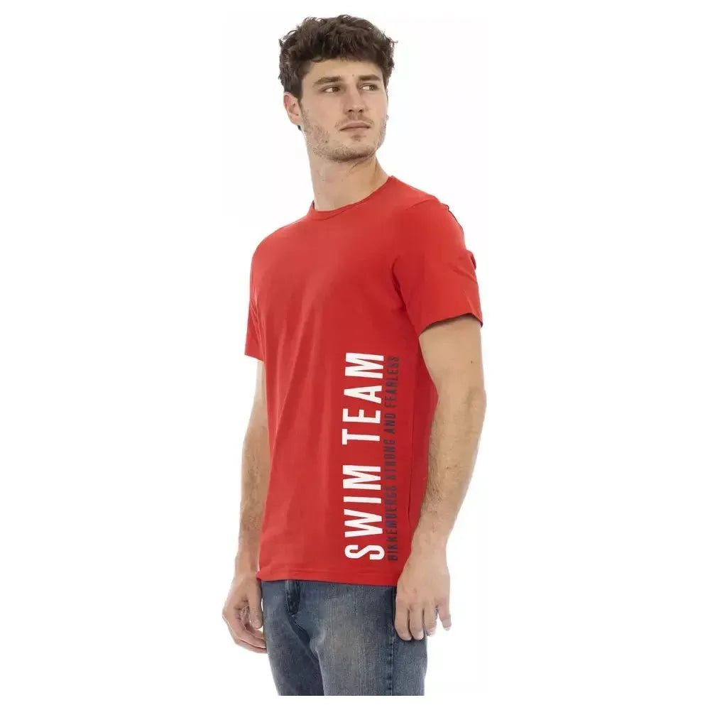 Bikkembergs Red Cotton Men T-Shirt Bikkembergs