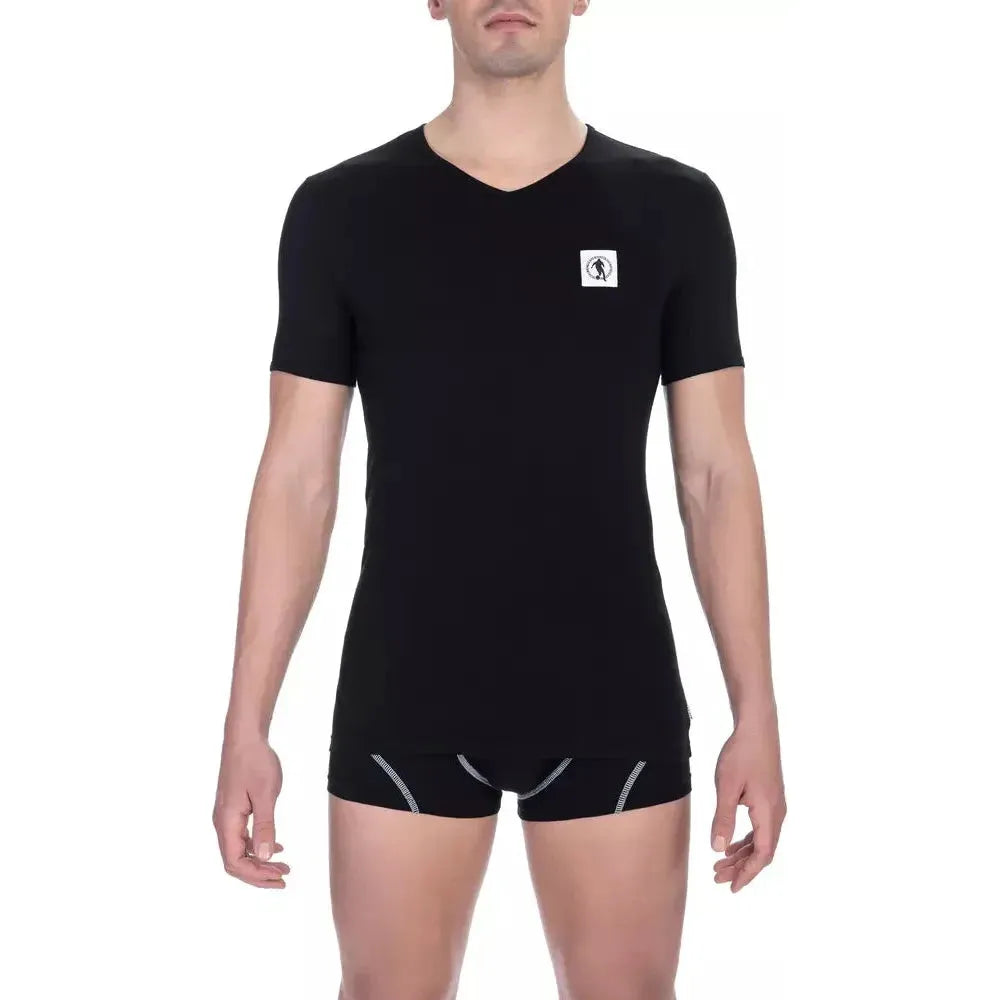 Bikkembergs "Black Cotton Men T-Shirt" Bikkembergs