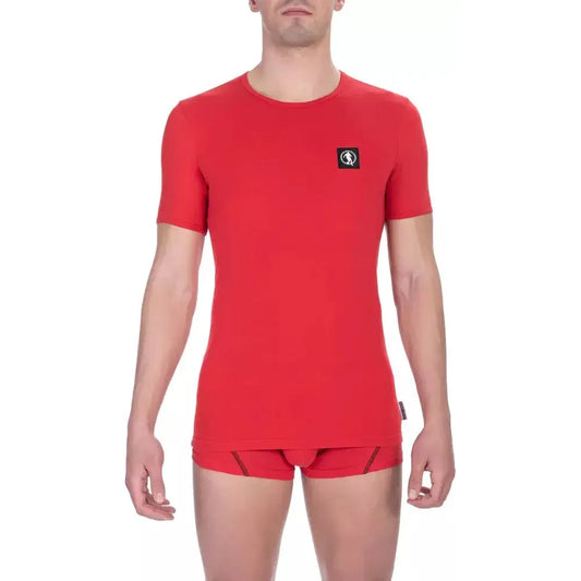 Bikkembergs Red Cotton Men T-Shirt MAN T-SHIRTS Bikkembergs