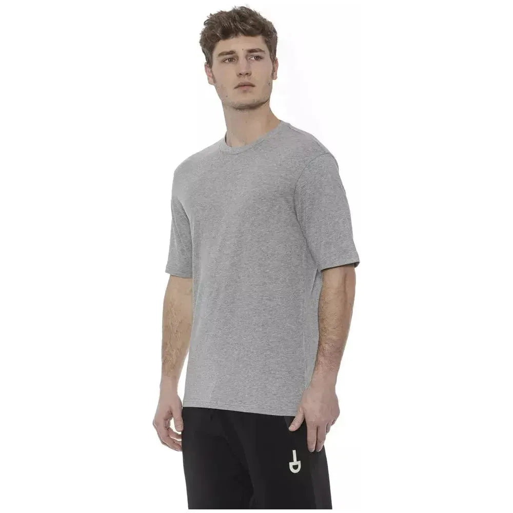 Tond Gray Cotton Men T-Shirt Tond