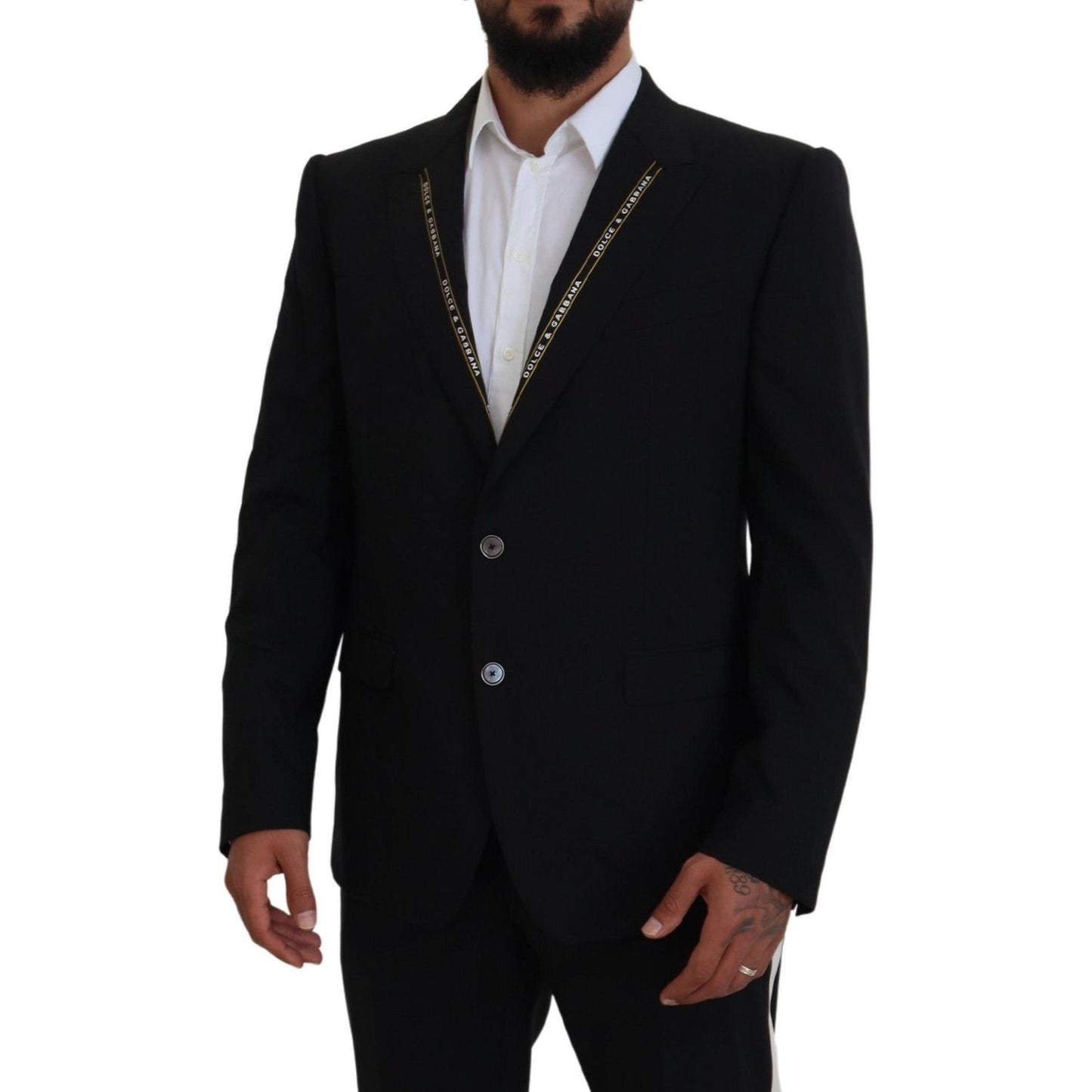 Dolce & Gabbana Sicilian Style Black Single Breasted Blazer Dolce & Gabbana