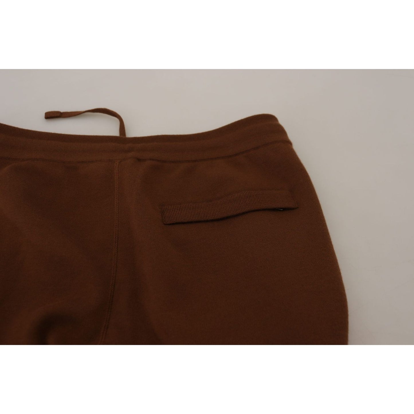 Dolce & Gabbana Elegant Brown Cashmere Jogger Pants Dolce & Gabbana