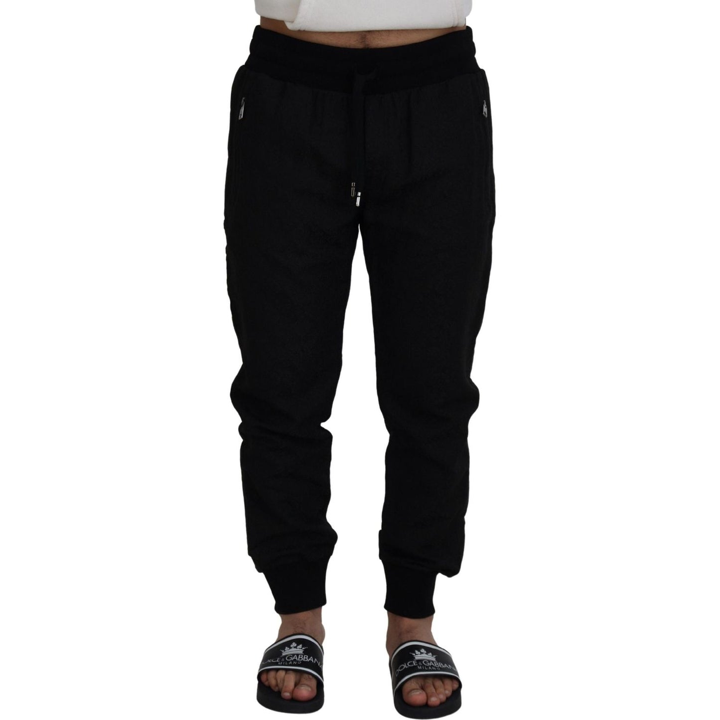 Dolce & Gabbana Elegant Black Jogger Pants for the Modern Man Dolce & Gabbana