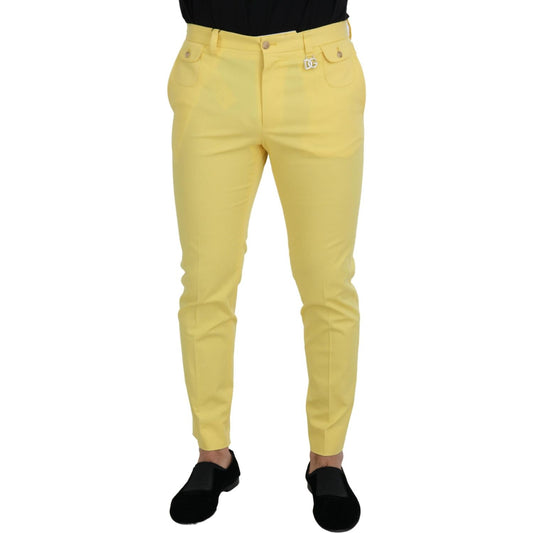 Sun-Kissed Yellow Cotton Trousers