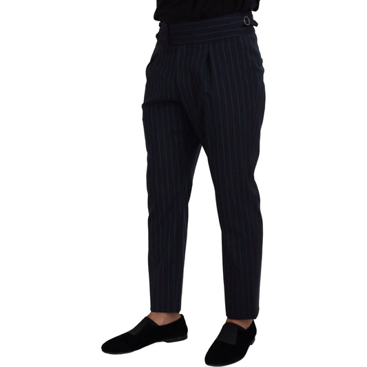 Dolce & Gabbana Elegant Stripe Virgin Wool Trousers Dolce & Gabbana