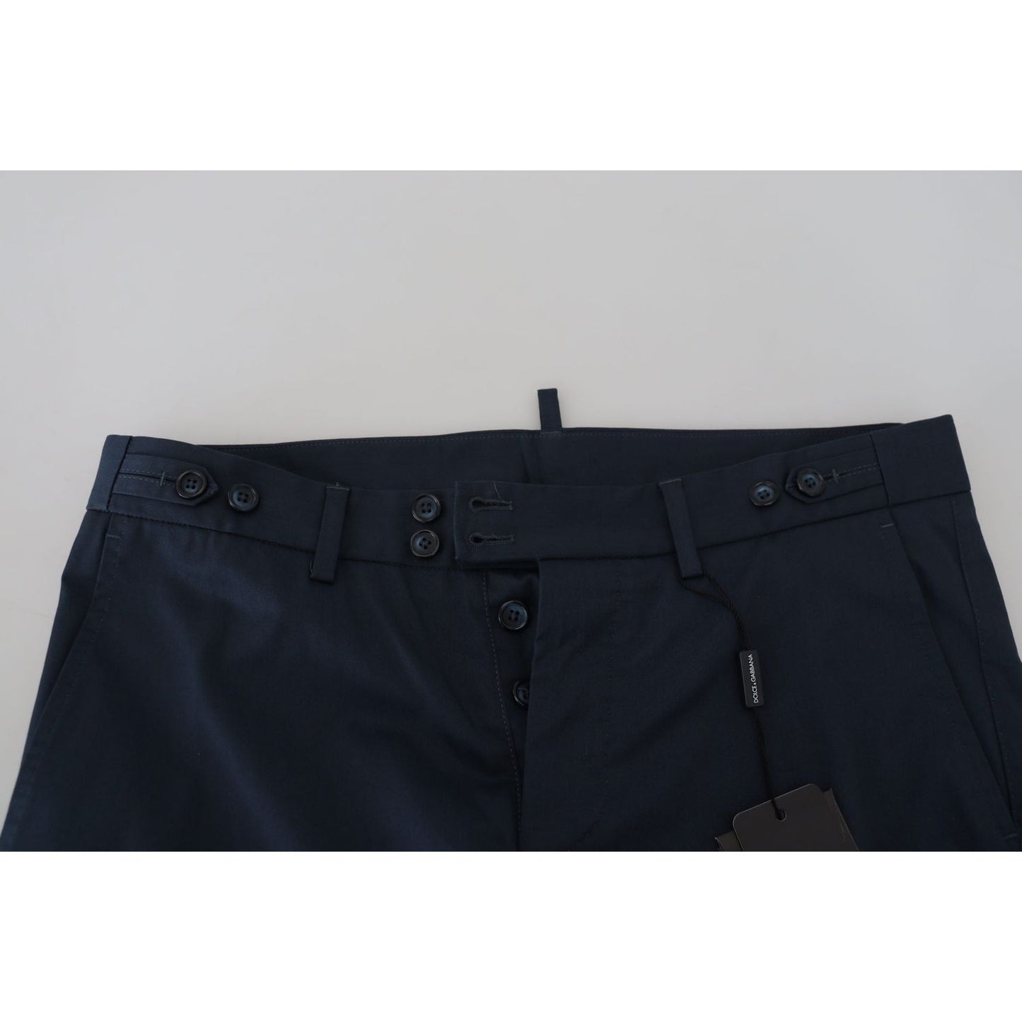 Dolce & Gabbana Elegant Blue Cotton Blend Shorts Dolce & Gabbana