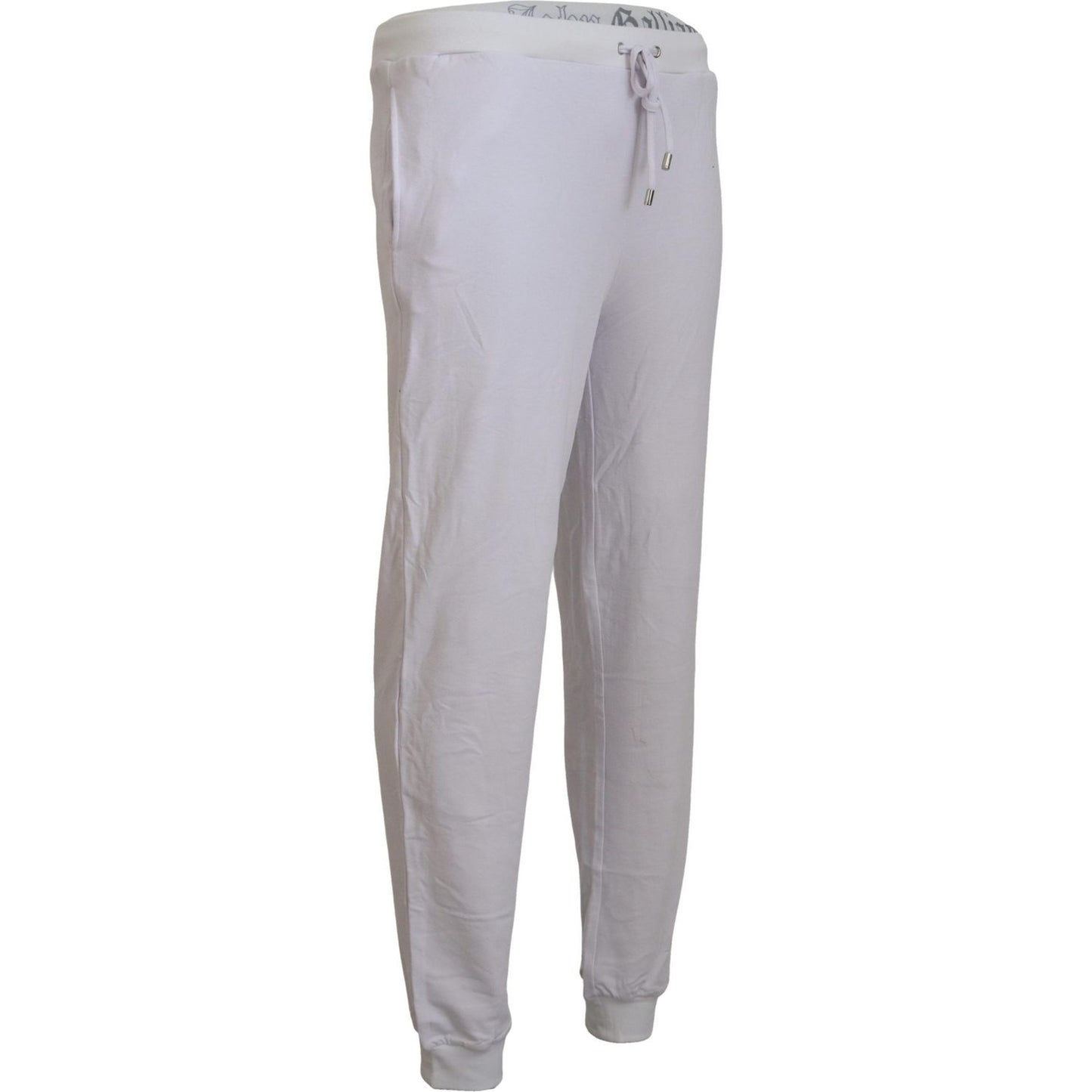 John Galliano Chic White Jogger Pants - Casual Elegance John Galliano