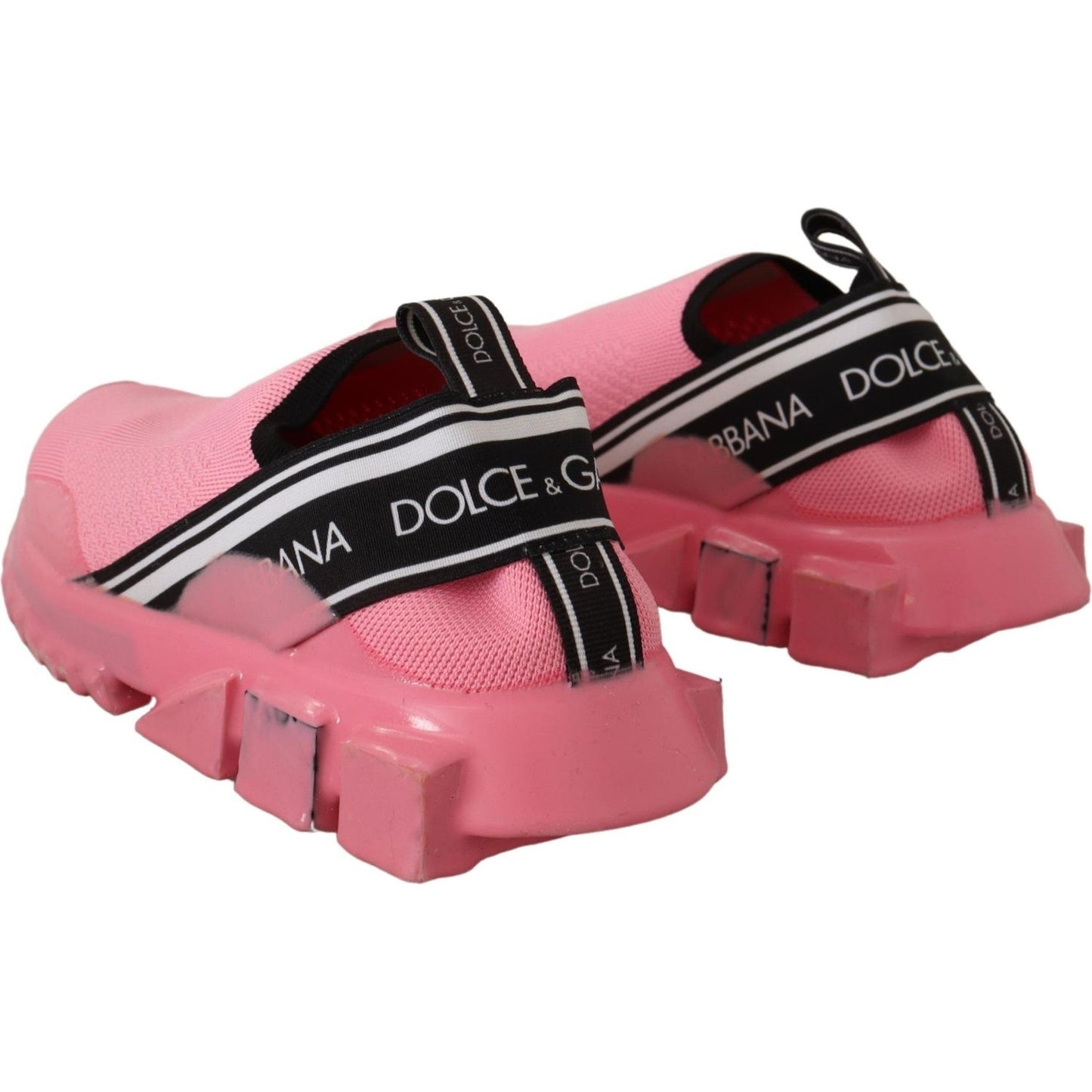 Dolce & Gabbana Chic Pink Sorrento Slip-On Sneakers Dolce & Gabbana