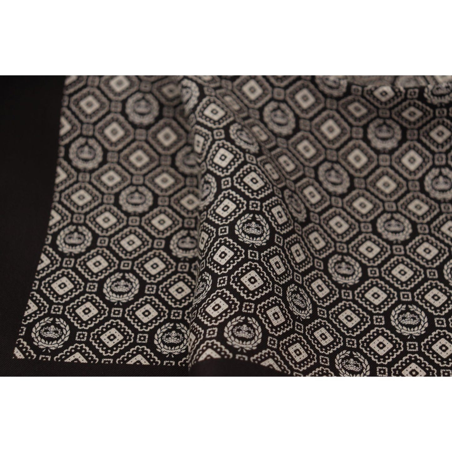 Dolce & Gabbana Elegant Black Silk Men's Scarf Wrap Dolce & Gabbana