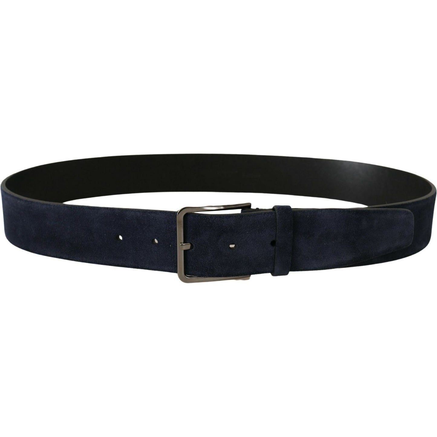 Dolce & Gabbana Navy Elegance Velvet Leather Belt Dolce & Gabbana