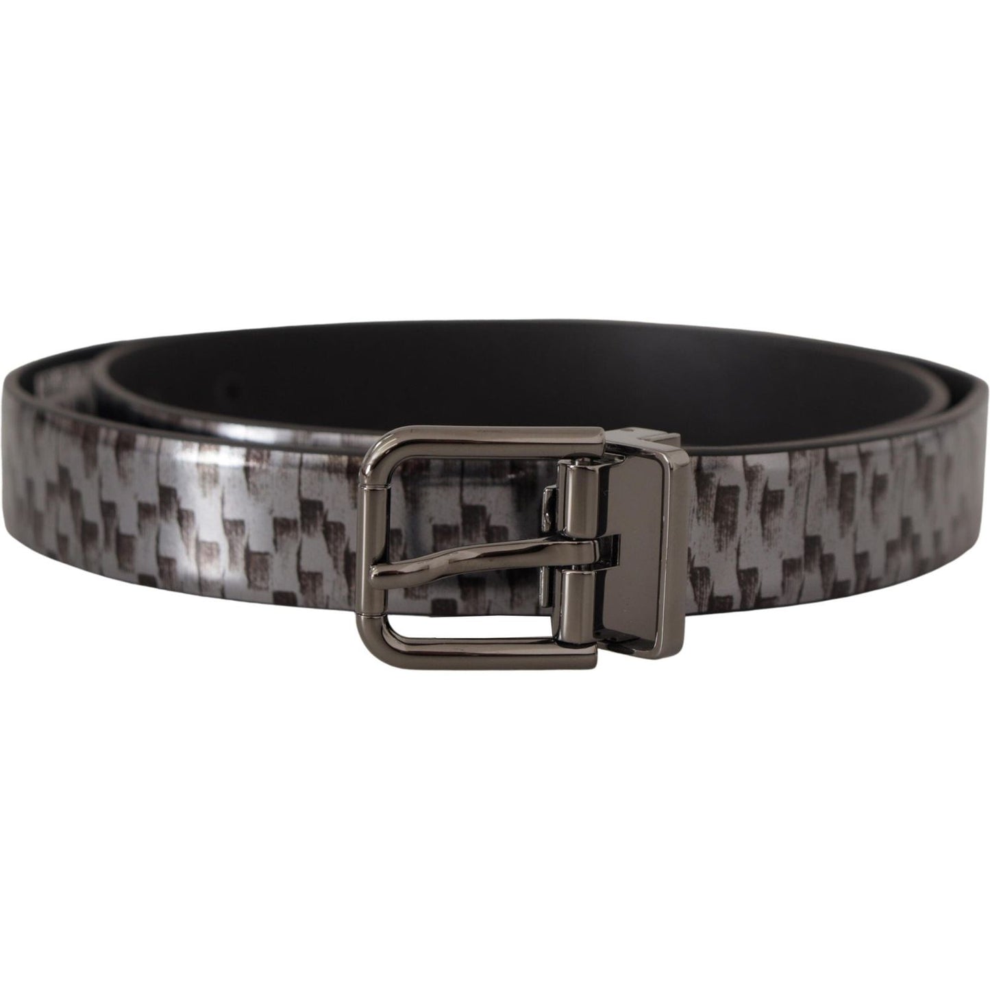 Dolce & Gabbana Sleek Italian Leather Belt in Sophisticated Gray Dolce & Gabbana