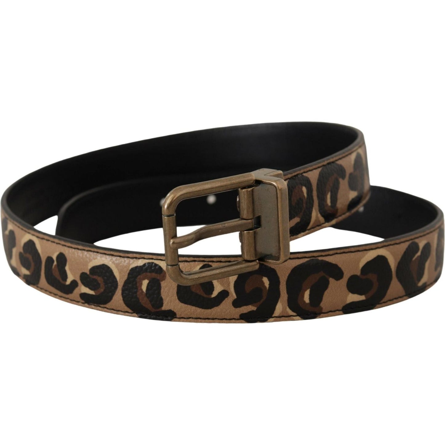 Dolce & Gabbana Chic Engraved Logo Leather Belt Dolce & Gabbana