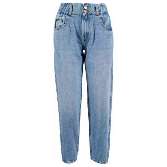 Yes Zee Blue Cotton Women Jeans Yes Zee