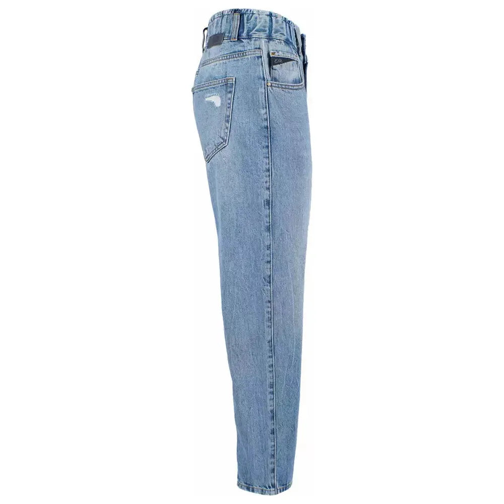 Yes Zee Blue Cotton Women Jeans Yes Zee