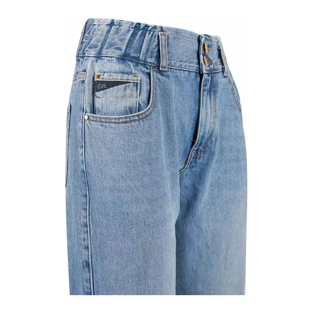 Yes Zee Blue Cotton Women Jeans Yes Zee