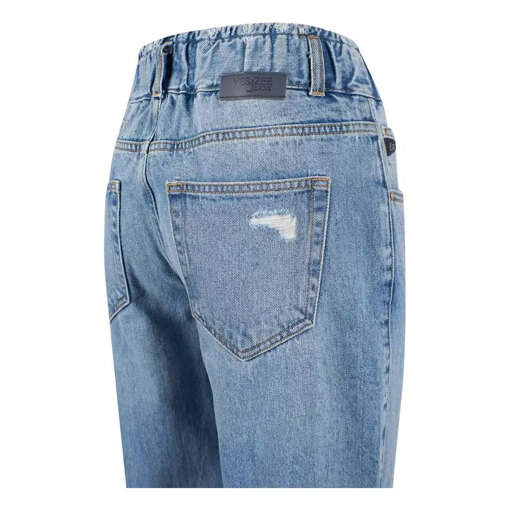 Yes Zee Blue Cotton Women Jeans Yes Zee