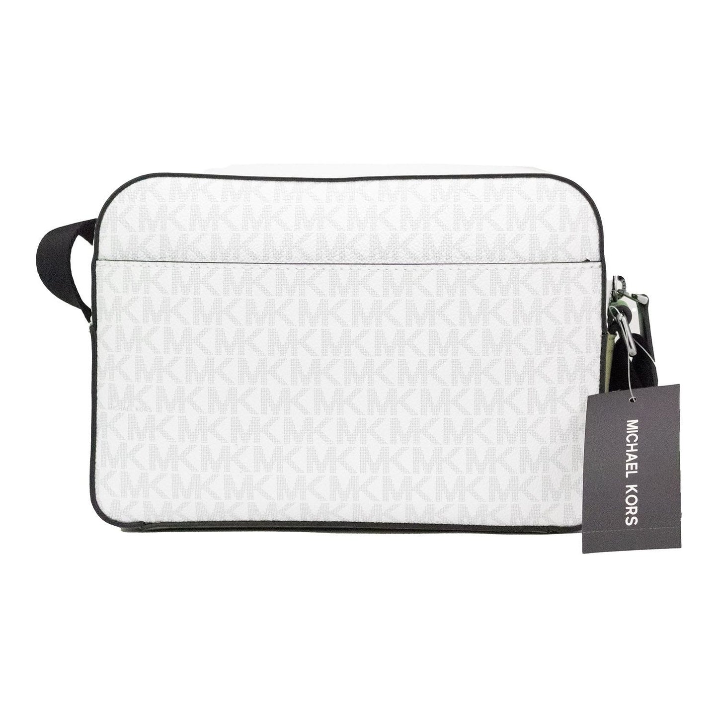 Cooper Small Bright White Palm Signature PVC Utility Crossbody Bag