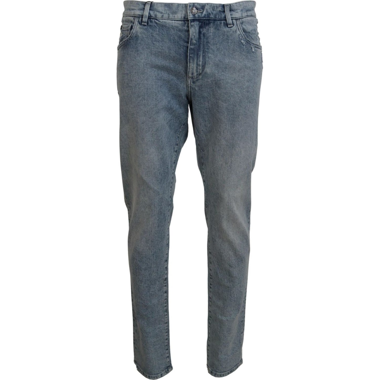 Dolce & Gabbana Elegant Slim-Fit Light Blue Denim Pants Dolce & Gabbana