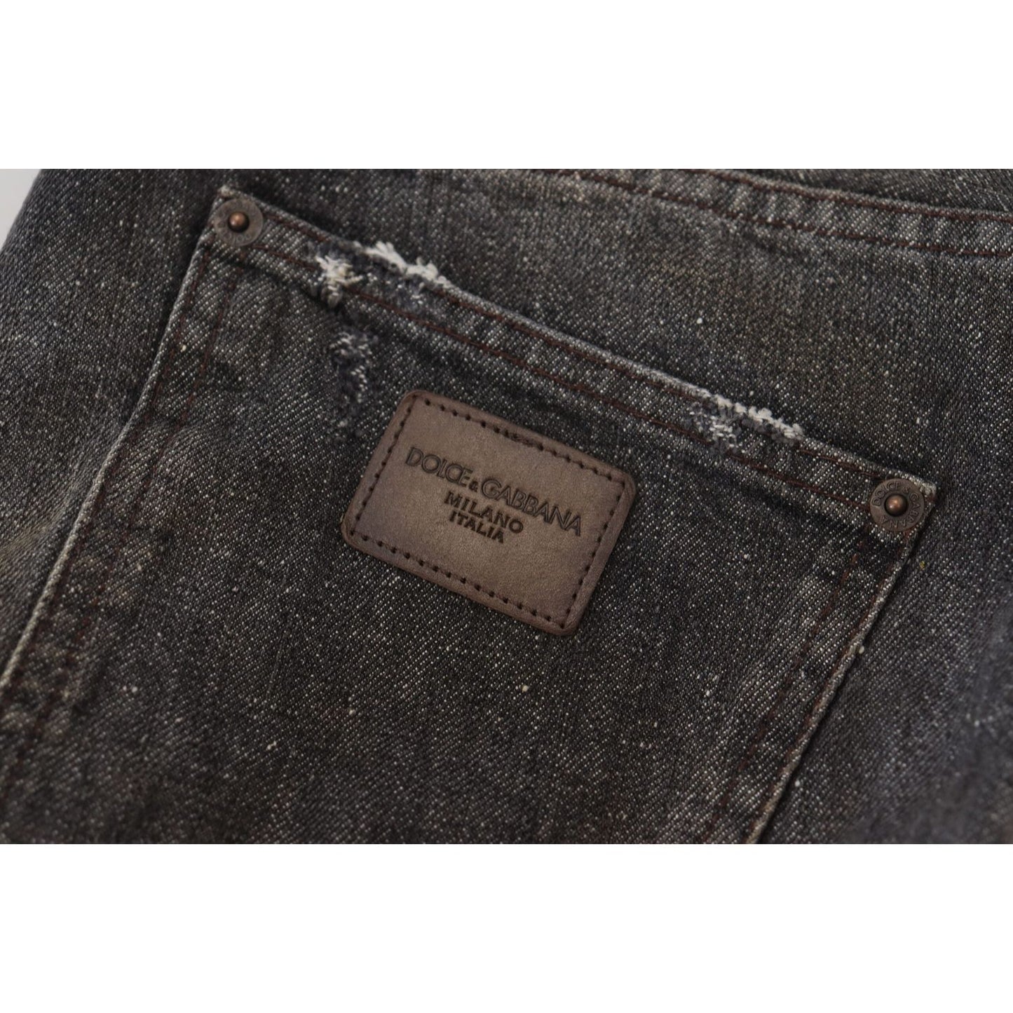 Dolce & Gabbana Exquisite Gray Denim Pants for the Modern Gentleman Dolce & Gabbana