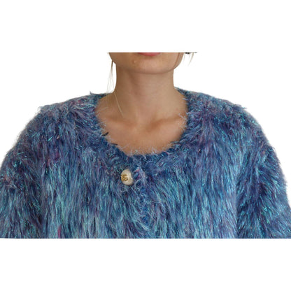 Dolce & Gabbana Multicolor Polyester Fringes Coat Jacket 1728,36% Nylon,4% Wool,5% Virgin Wool,6% Mohair,6% Viscose,67345645728,Clothing,Coats - Jackets & Coats - Clothing,Dolce & Gabbana,IT38 | XS,IT40|S,IT42|M,IT44|L,IT46|XL,Jackets & Coats - Clothing,J