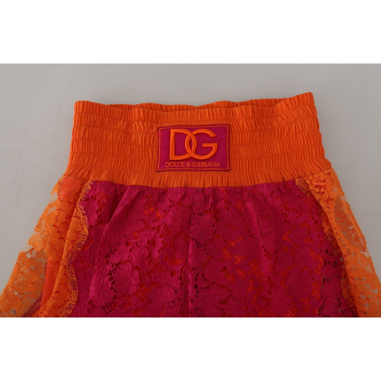 Dolce & Gabbana Elegant Lace High-Waist Shorts in Dual-Tones Dolce & Gabbana