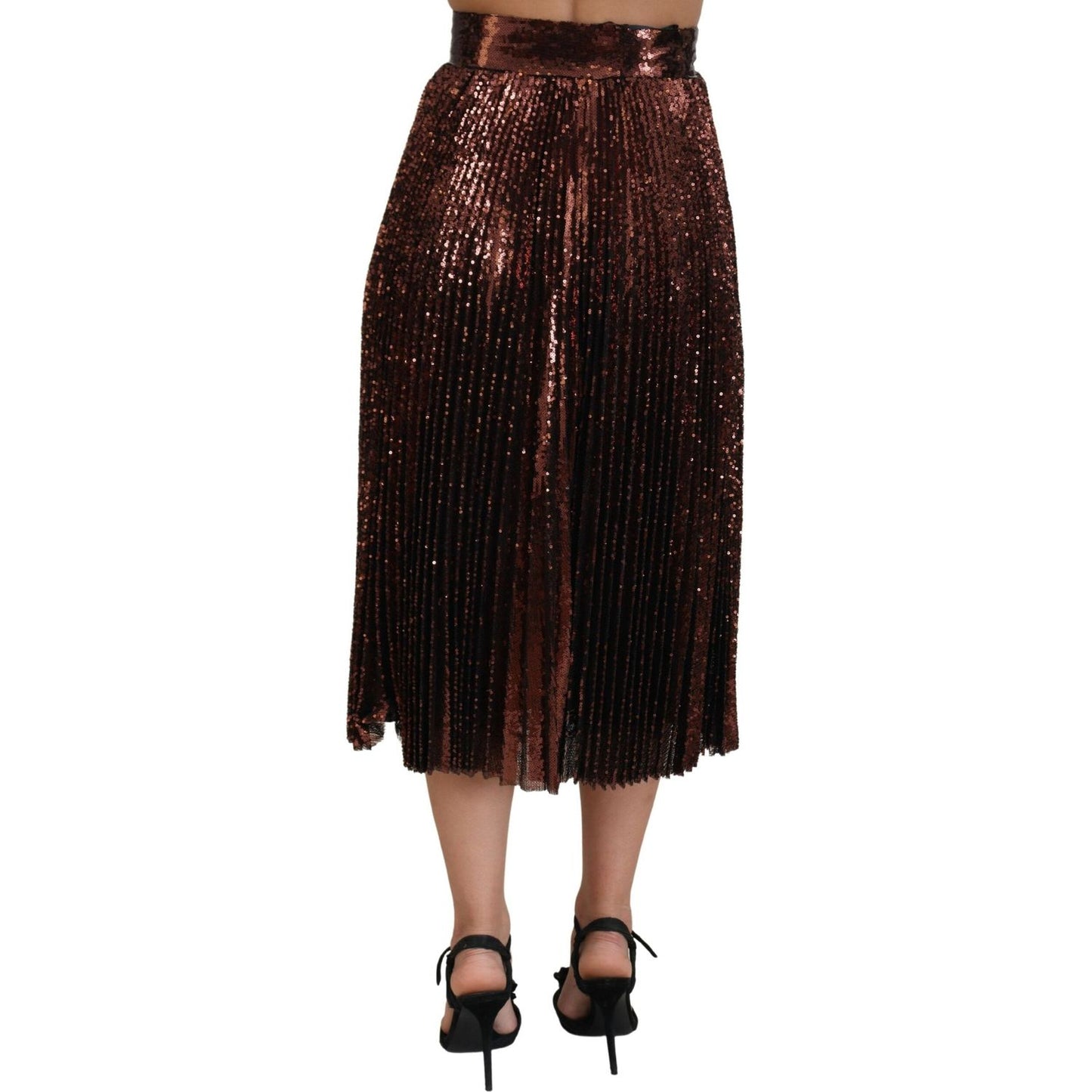 Dolce & Gabbana Elegant High Waist A-Line Midi Skirt Dolce & Gabbana