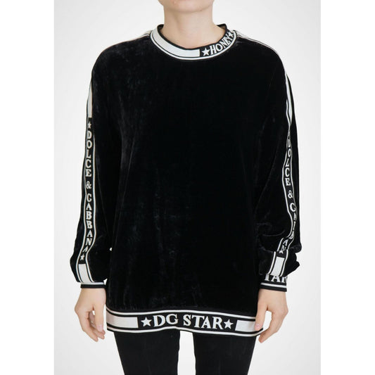 Dolce & Gabbana Elegant Silk Blend Velvet Sweater Dolce & Gabbana