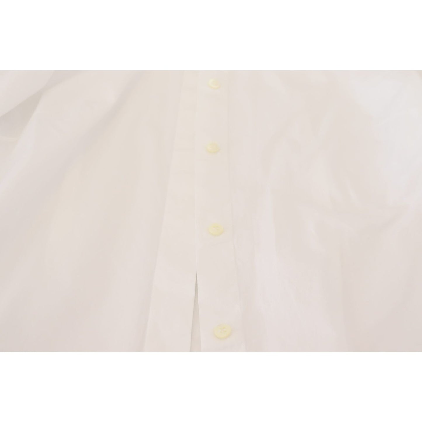 Dolce & Gabbana Elegant White Cotton Button-Up Top Dolce & Gabbana