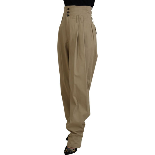 Dolce & Gabbana Elegant High Waist Tapered Trousers Dolce & Gabbana