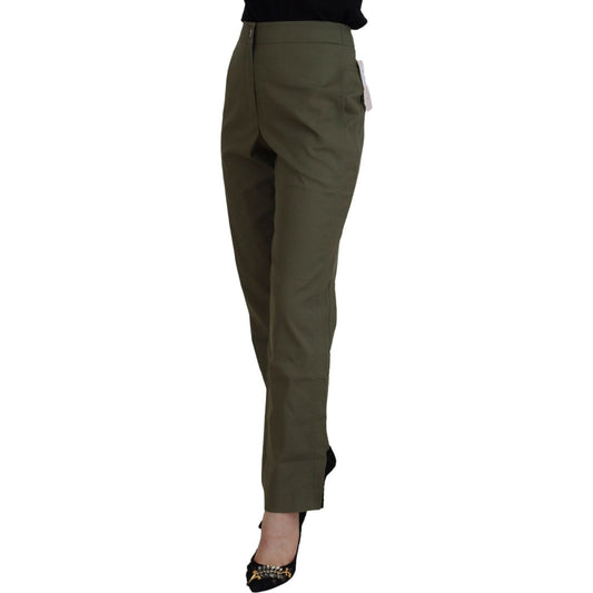 Elegant Tapered Green Pants - Chic Everyday Wear