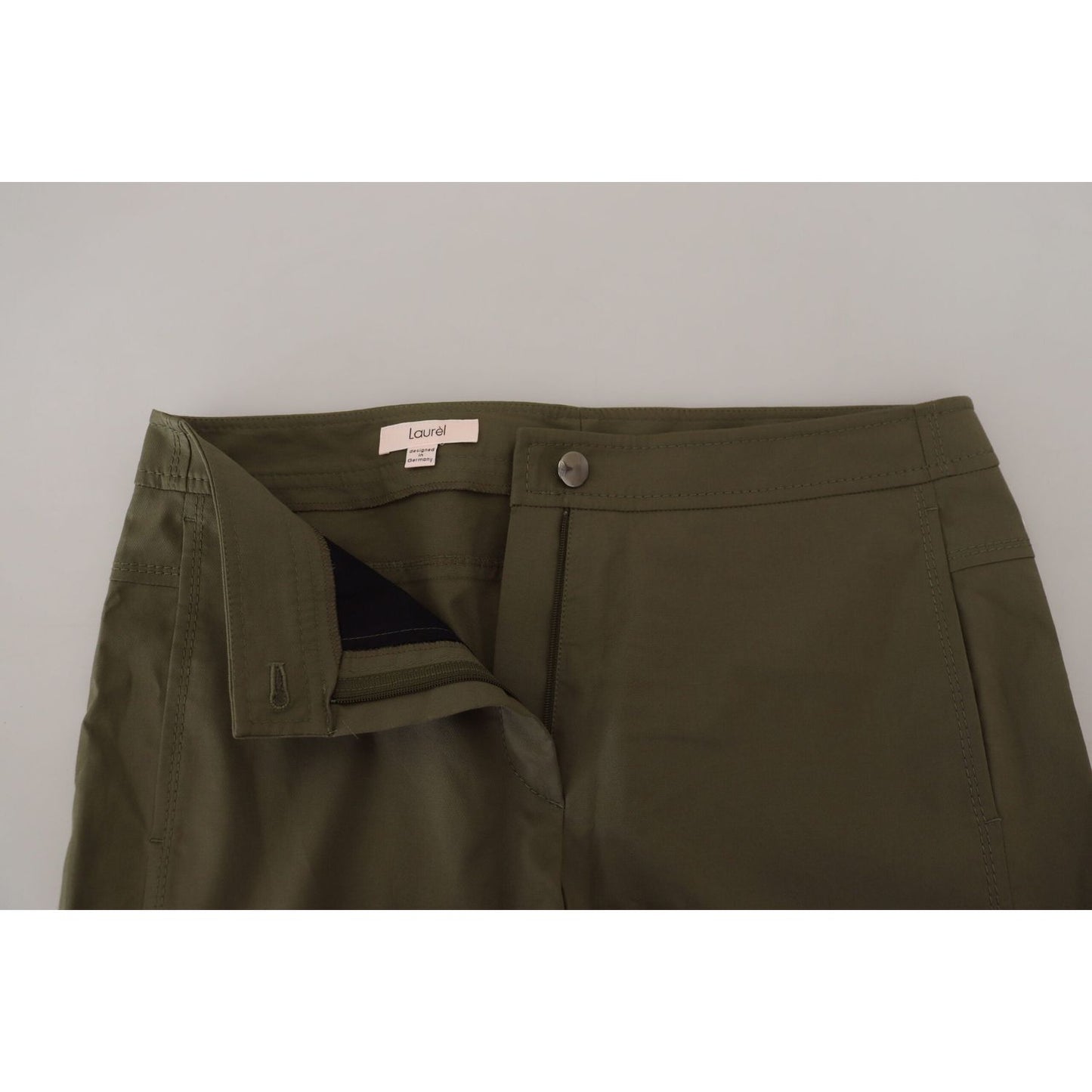 LAUREL Elegant Tapered Green Pants - Chic Everyday Wear LAUREL