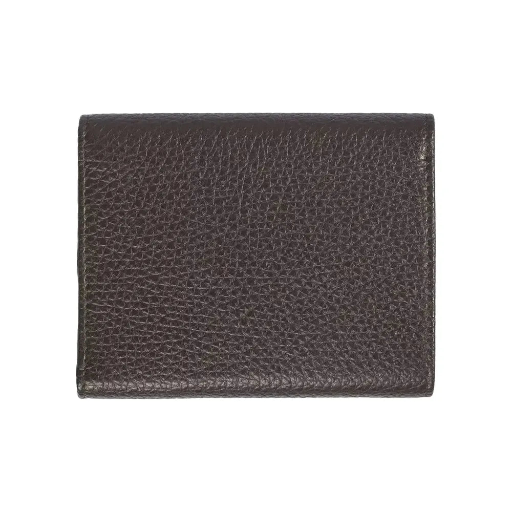 Trussardi Brown Leather Women Wallet Trussardi Dark Slate Gray