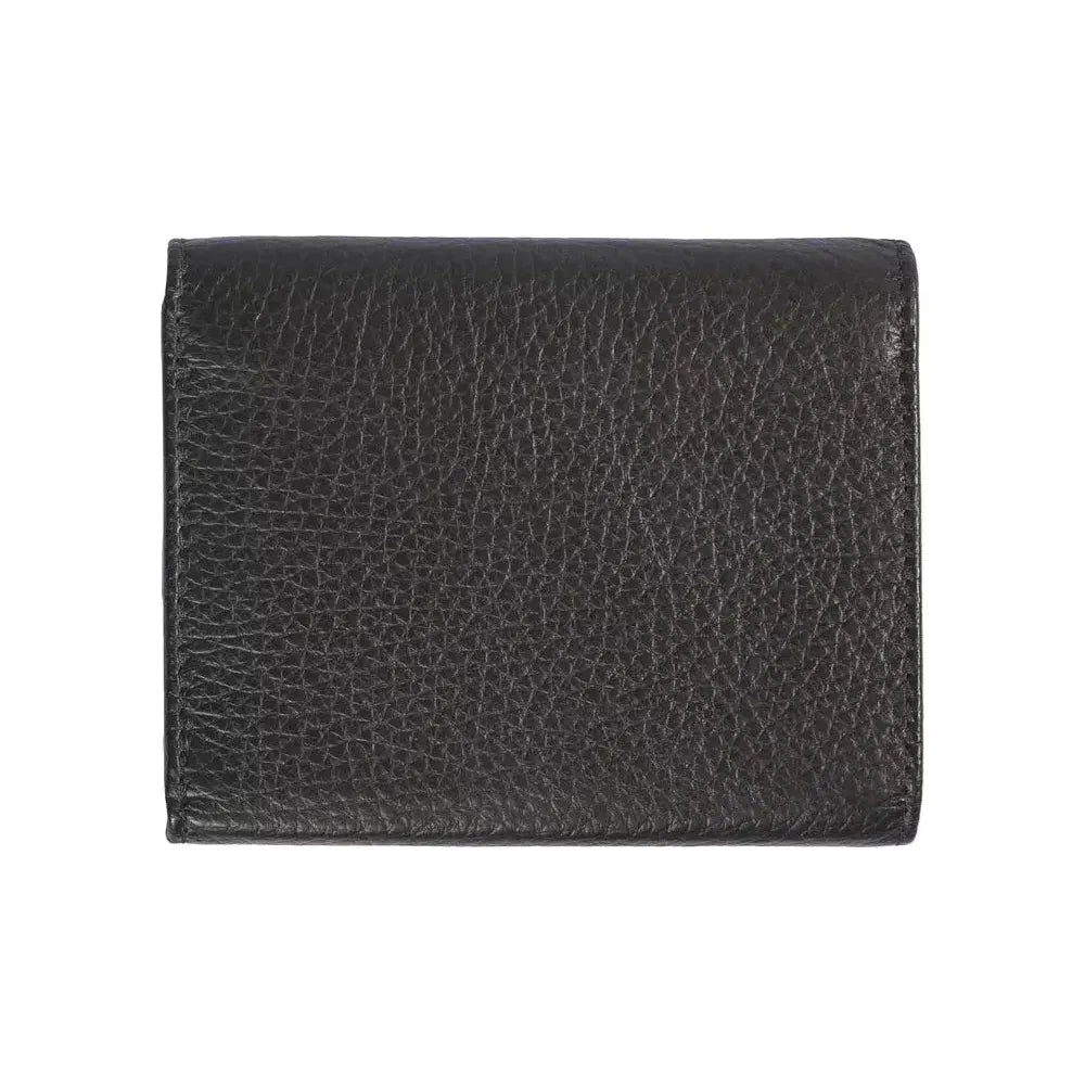 Trussardi Black Leather Women Wallet Trussardi Dark Slate Gray