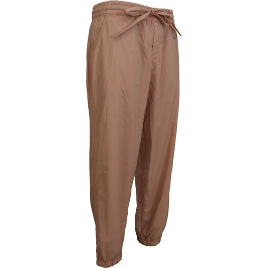 Elegant Peach Casual Sweatpants