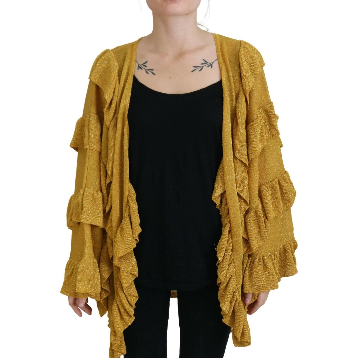 Aniye By Elegant Gold Cardigan Sweater Aniye By