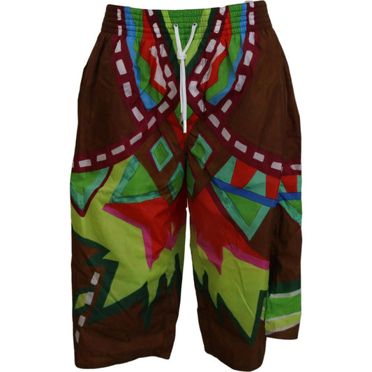 Dsquared² Exclusive Multicolor Printed Swim Shorts Dsquared²