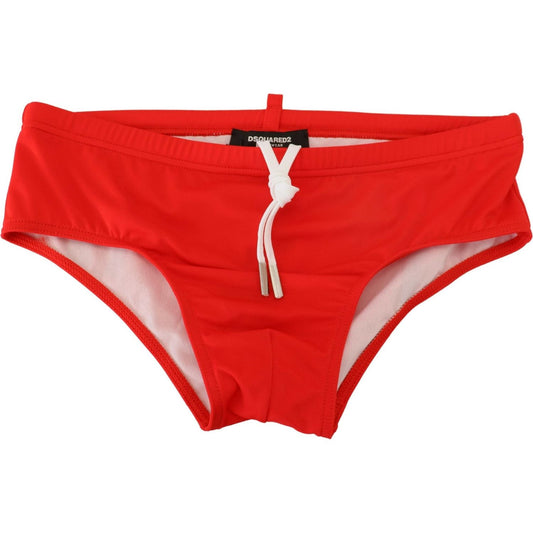 Dsquared² Red ICON Print Swim Briefs Dsquared²