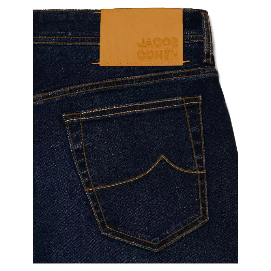 Jacob Cohen Blue Cotton Men Slim-fit Jean Jacob Cohen