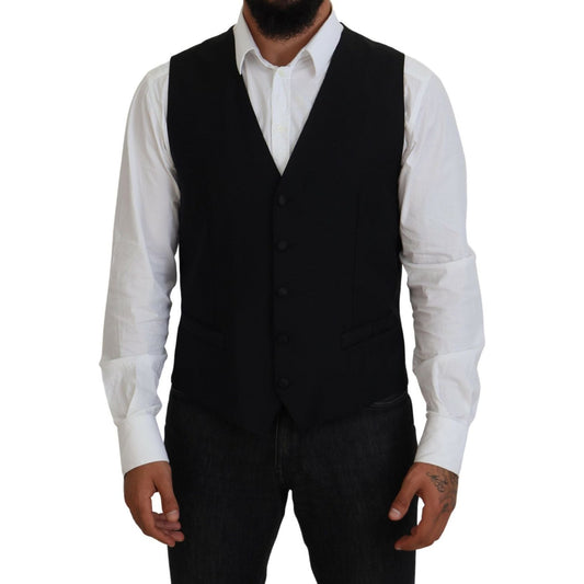 Dolce & Gabbana Elegant Single Breasted Formal Vest Dolce & Gabbana