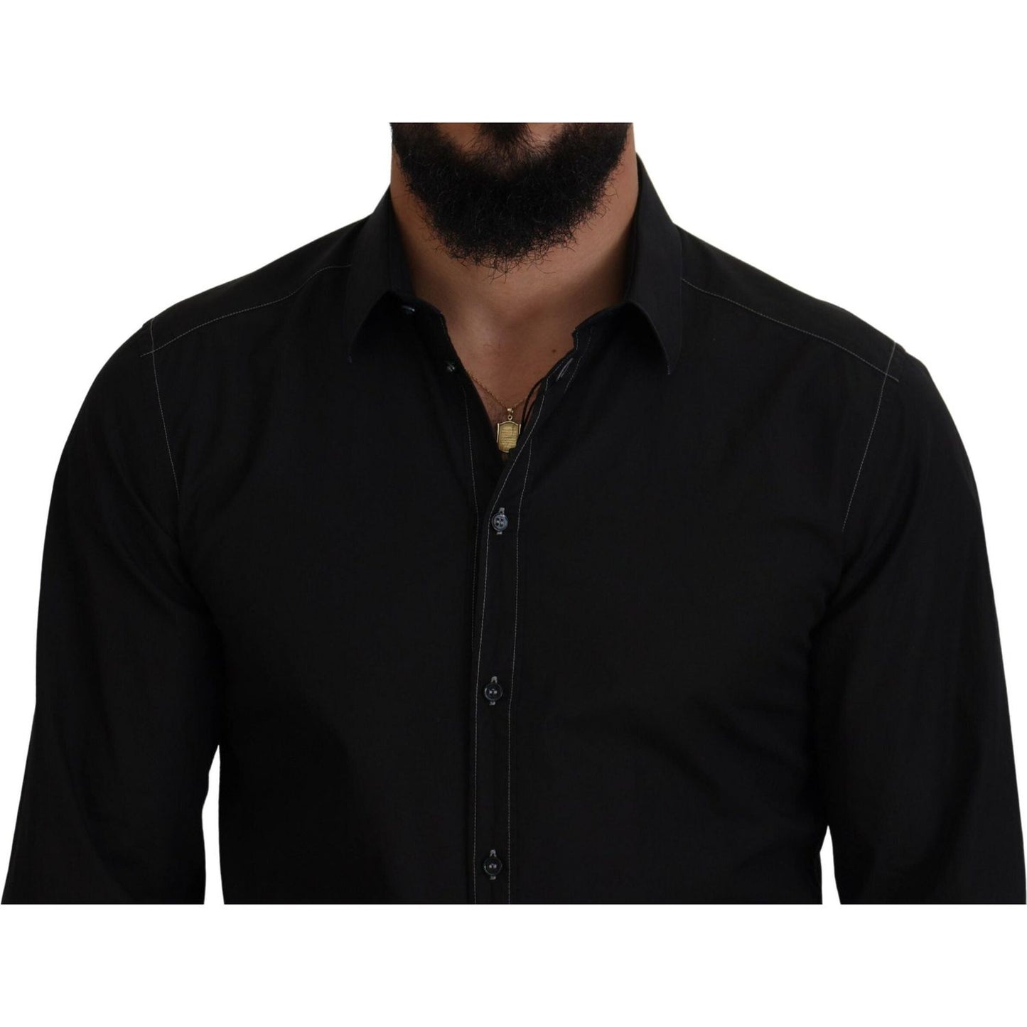 Dolce & Gabbana Elegant Black Formal Cotton Shirt Dolce & Gabbana