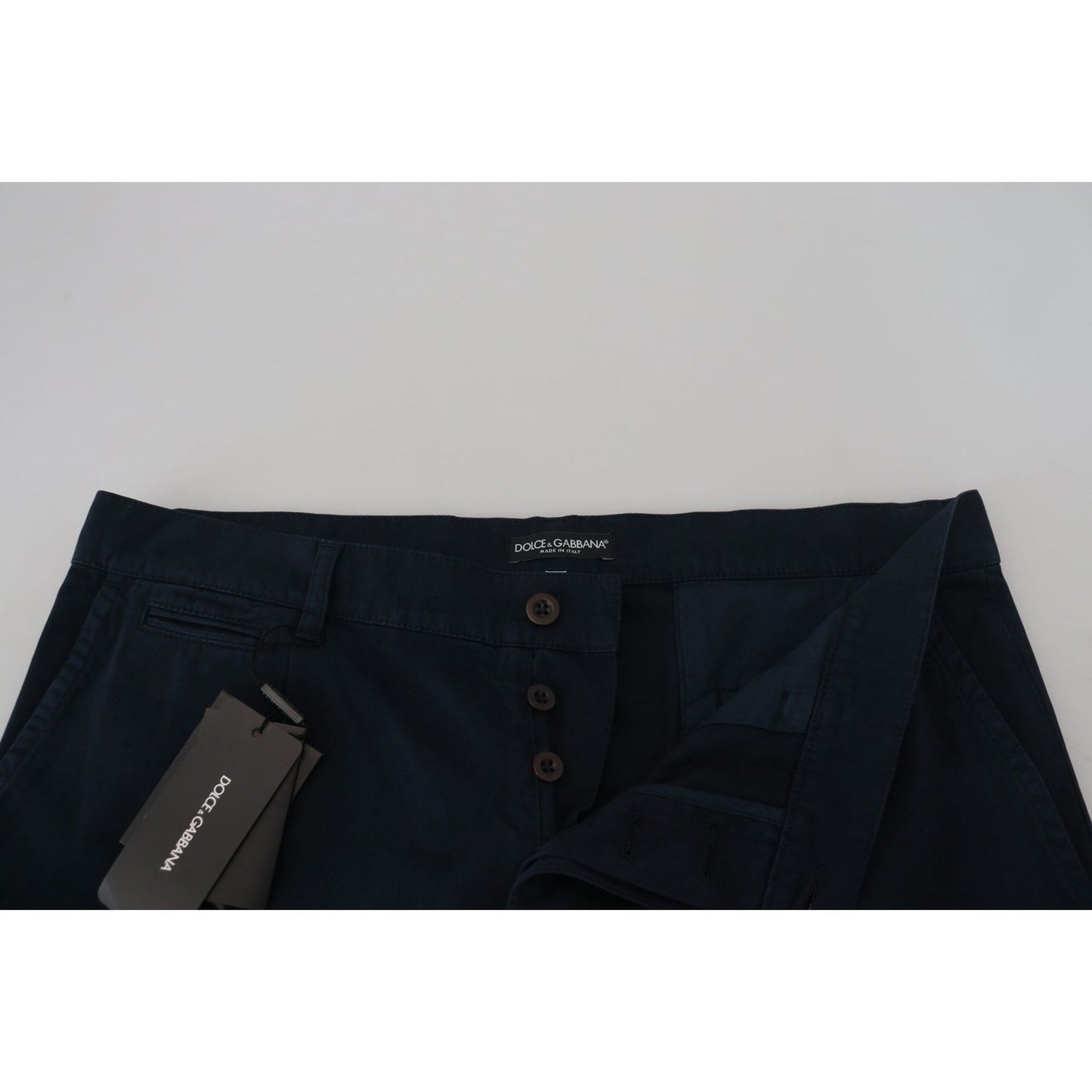 Dolce & Gabbana Elegant Dress Chinos in Blue Dolce & Gabbana