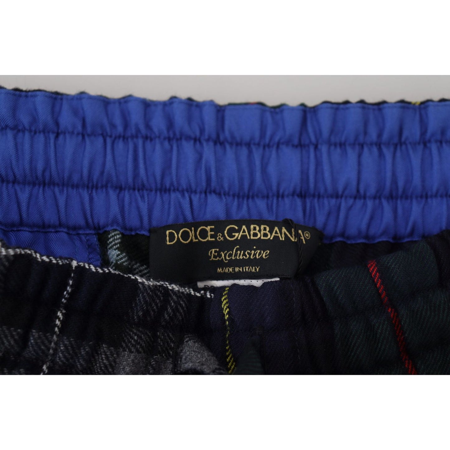 Dolce & Gabbana Checkered Wool Blend Jogger Pants Dolce & Gabbana