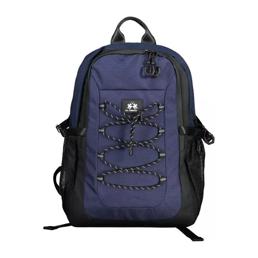 Elegant Blue Contrast Detail Backpack