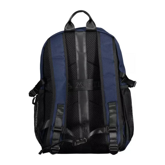 Elegant Blue Contrast Detail Backpack