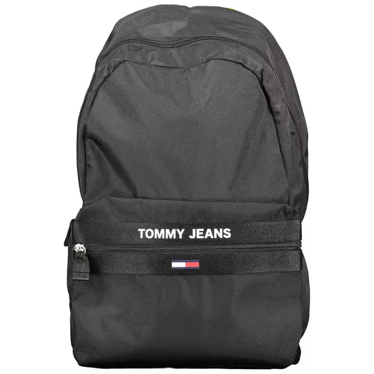 Tommy Hilfiger Black Polyester Men Backpack Tommy Hilfiger