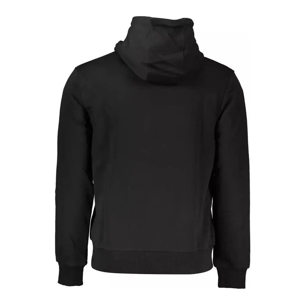 Cavalli Class Black Cotton Men Sweater Cavalli Class