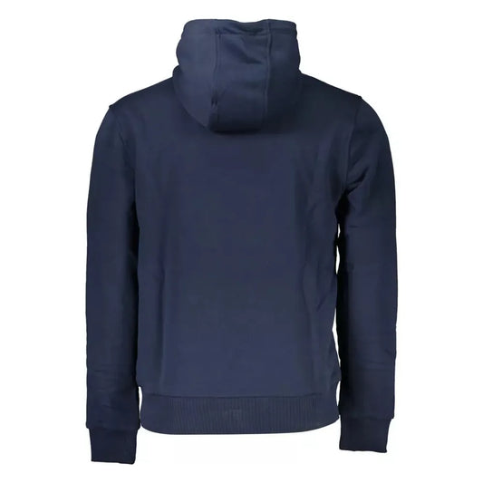 Cavalli Class Blue Cotton Men Sweater Cavalli Class