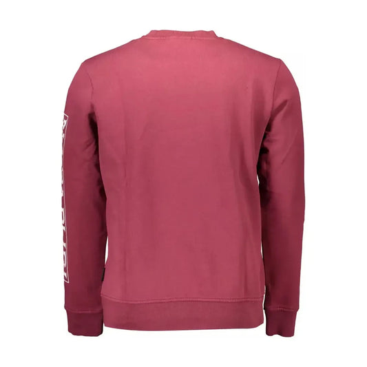 Napapijri Red Cotton Men Sweater Napapijri