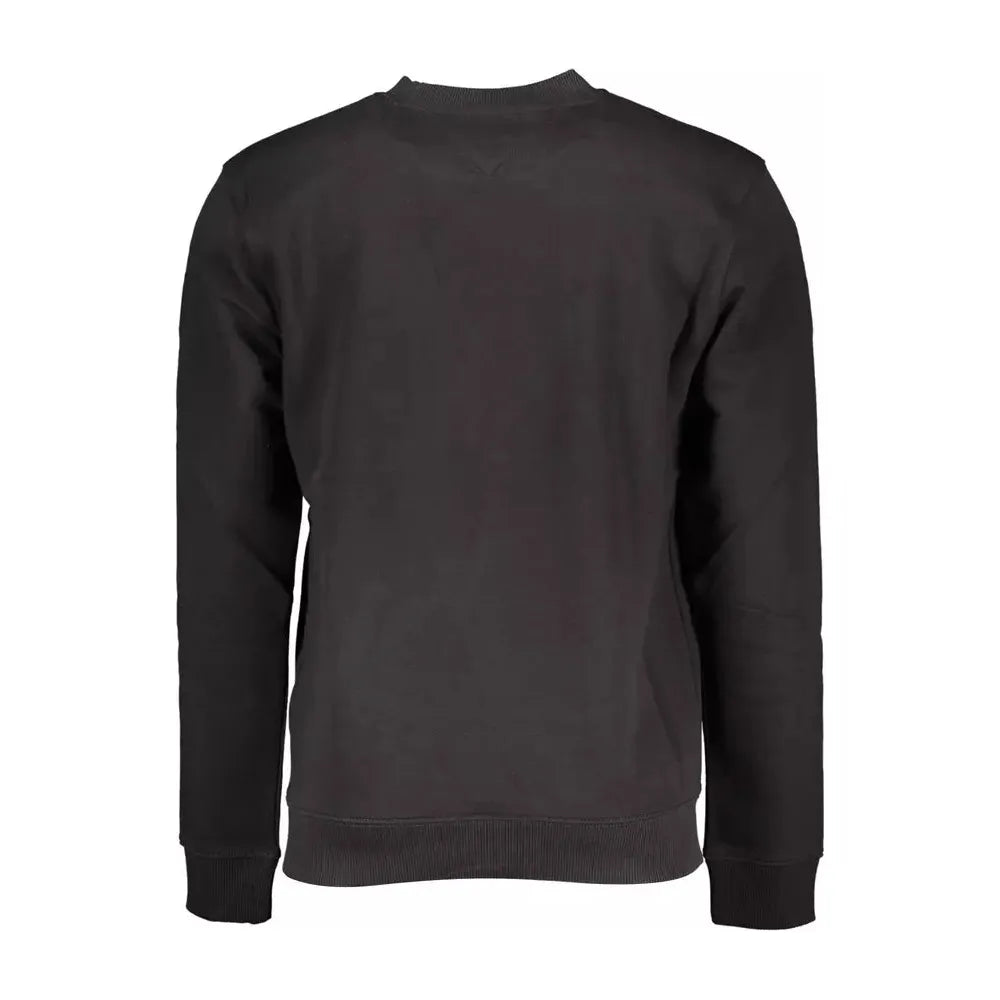 Tommy Hilfiger Black Cotton Men Sweater Tommy Hilfiger